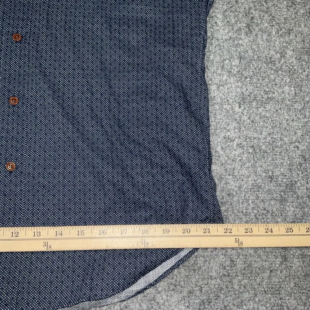 J.Crew Shirt Mens Size M Blue Button Up Causal Office Business  Preppy